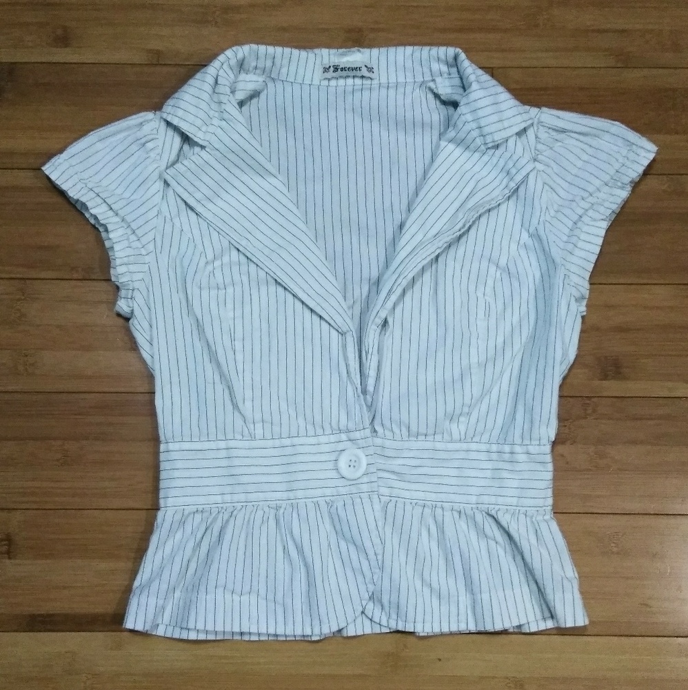 Blazer top shirt sleeve